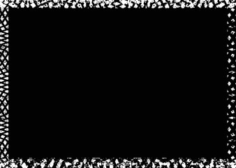 Vector background. rectangle for image. distress texture . Grunge Black texture . 