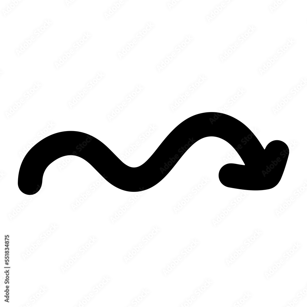 Poster simple black arrow for design element