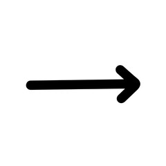Simple black arrow for design element
