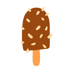 Sweet and cute ice cream for design element