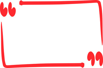 Quote box icon. Texting quote box. Blank template quote text