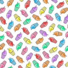 Ice Cream Colorful Pattern