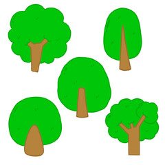 collection of trees