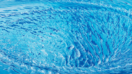 a vortex in the sea. a whirlpool in the water. close up of a water whirlpool