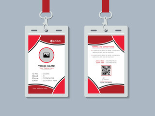 Corporate id card design template