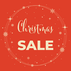 Christmas sale banner.