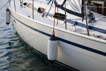 Inflatable sailboat or yacht fenders