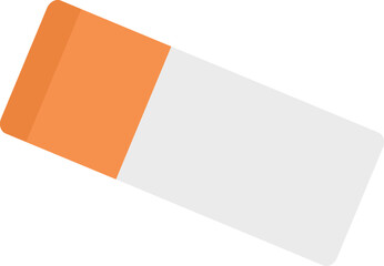 Fototapeta premium Rubber fla icon Office supplies Workplace