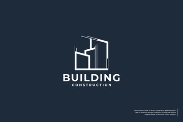 building construction, architecture logo design