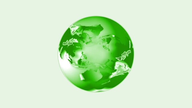 animated 3d 360 degree rotation earth glob space and white motion background 