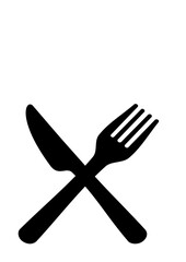 CROSSED KNIFE AND FORK, PICTOGRAM