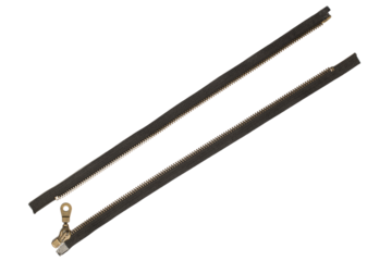 Open zipper , PNG isolated on transparent background