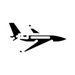 Fototapeta na wymiar private jet airplane aircraft glyph icon vector. private jet airplane aircraft sign. isolated symbol illustration