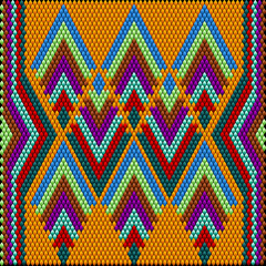  Ornament  is made in bright, juicy, perfectly matching colors. Ornament, mosaic, ethnic, folk pattern.