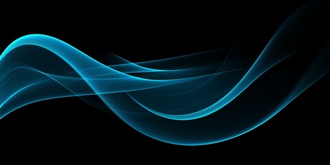Blue abstract lines swoosh wave Smooth wave border background Wave blue flow
