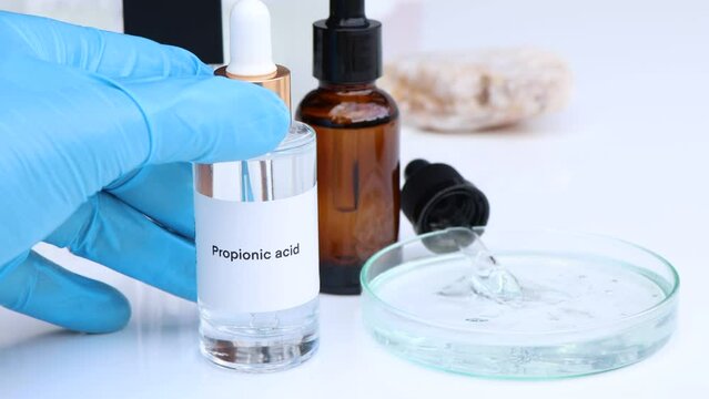 propionic acid in a bottle