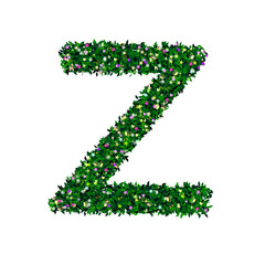 grass font letter z