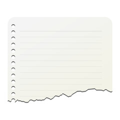 paper school with torn for background poster