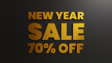 Gold New Year Sale 70 Percent Off