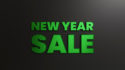 Green New Year Sale