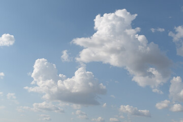 Cloudy summer sky. copy space