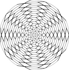 Lines in Circle Form . Spiral Vector Illustration .Technology round Logo . Design element . Abstract Geometric shape .
