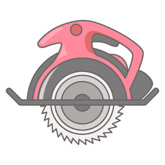 Wood cutter icon