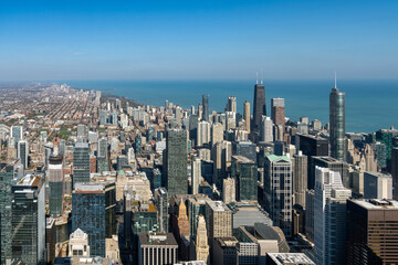 Obraz premium Chicago building architecture and cityscape