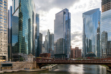 Chicago building architecture and cityscape