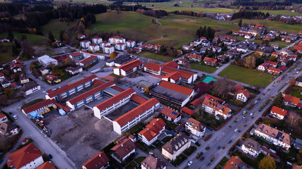 sunset other the mountain village
