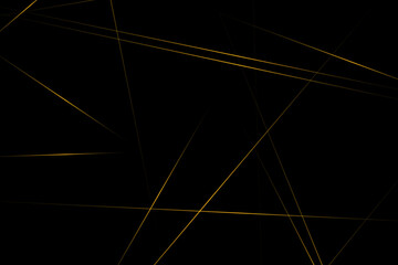 Abstract black with gold lines, triangles background modern design. Vector illustration EPS 10.