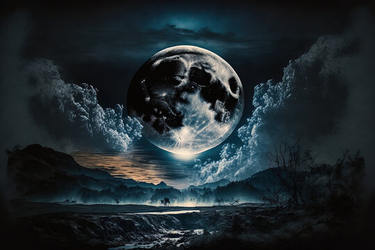 Night Sky Moon Stock Photos Images and Backgrounds for Free Download
