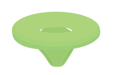 Green  baby swim ring. vector