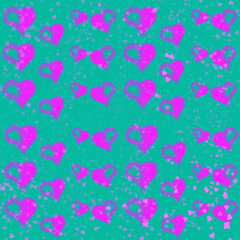 seamless pattern with hearts illustration of an background with arrows symbol on a white background love valentine's day