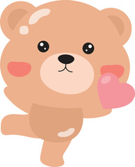 Teddy bear with heart