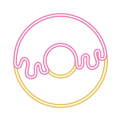 donut neon food