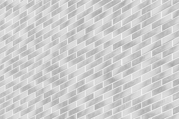 Diagonal, geometric modern grey paint brick light white wall building facade texture exterior background