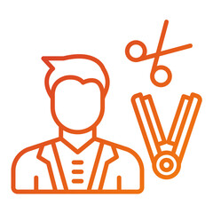 Hair Stylist Male Icon Style