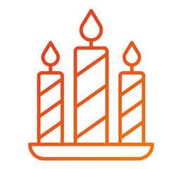 Candles Icon Style