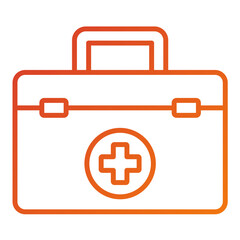 Fototapeta premium Medical Kit Icon Style