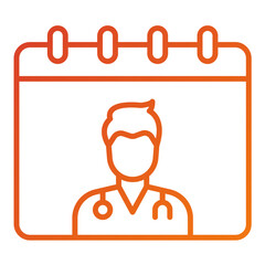 Doctor Visit Day Icon Style