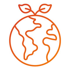 Green Planet Icon Style