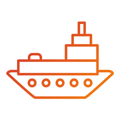 Ocean Oil Spill Icon Style