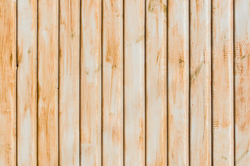 Light brown paint vertical stripe line wooden planks with white pattern texture background