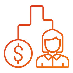 Obraz premium Cost Per Lead Icon Style