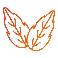 Herb Leaf Icon Style