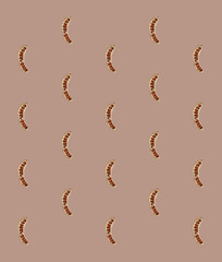 Coffee Beans Fruit Grid Pattern Wallpaper Background 