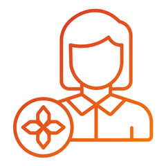 Massage Therapist Icon Style