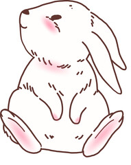 White Rabbit Bunny Illustration