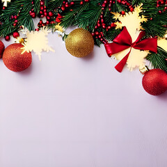 Background Xmas Design, Sparkling Lights, Gift Box, Christmas Poster, Greeting Card, Website Header, Generative AI